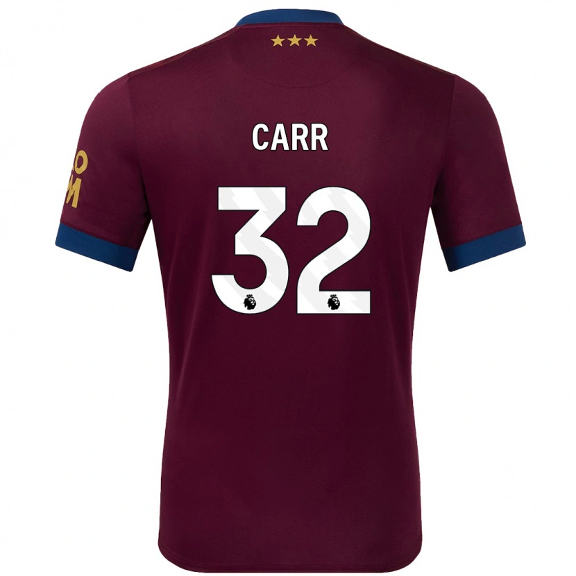 Danxen Dětské Ryan Carr #32 Hnědý Daleko Hráčské Dresy 2024/25 Dres