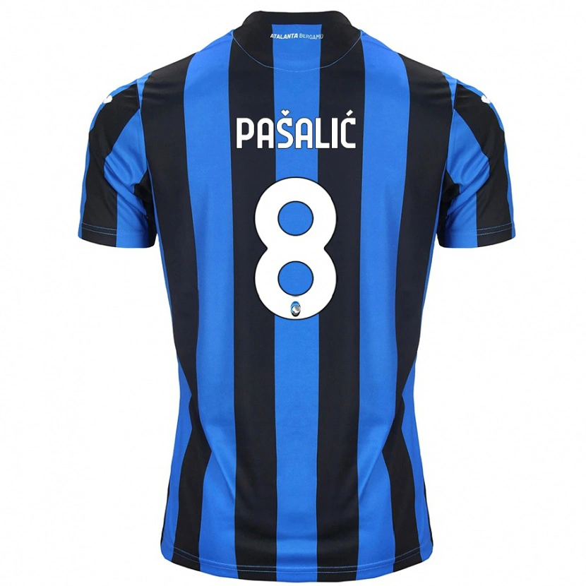 Danxen Pánské Mario Pasalic #8 Modrá Černá Domů Hráčské Dresy 2024/25 Dres