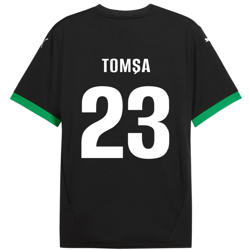 Danxen Pánské Troy Tomșa #23 Černá Tmavě Zelená Domů Hráčské Dresy 2024/25 Dres