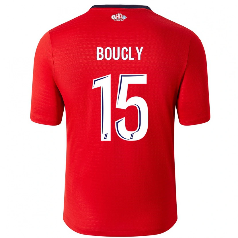 Danxen Pánské Maite Boucly #15 Červená Bílá Domů Hráčské Dresy 2024/25 Dres