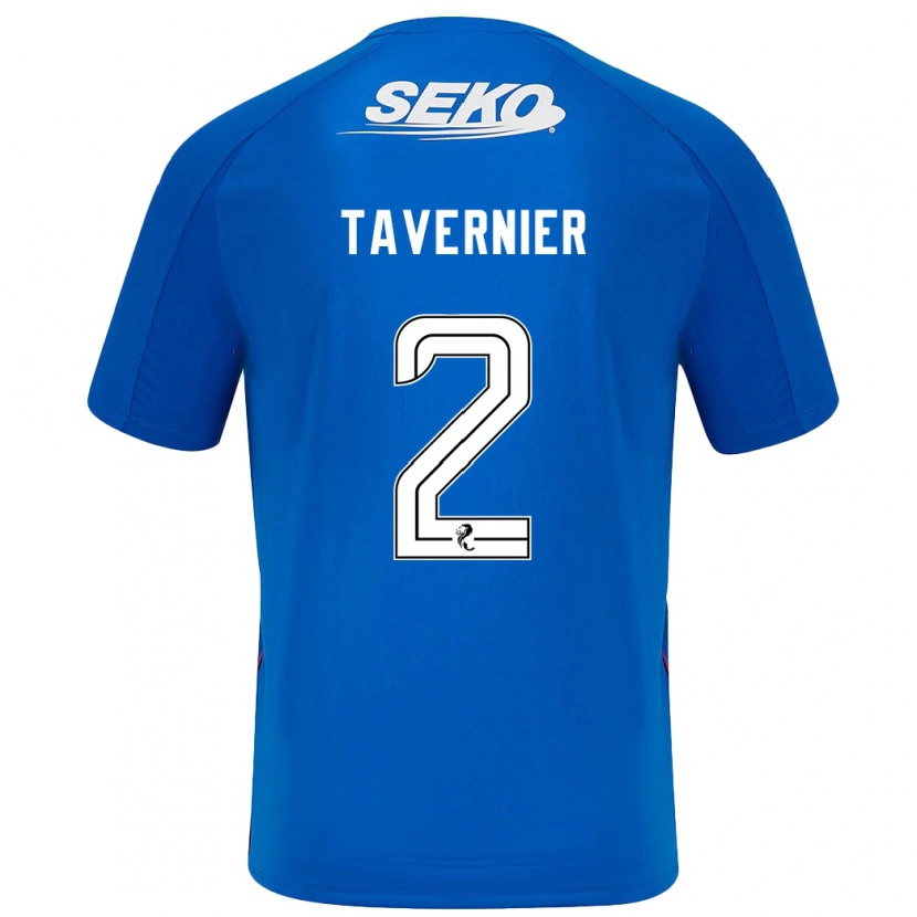 Danxen Pánské James Tavernier #2 Tmavě Modrá Domů Hráčské Dresy 2024/25 Dres