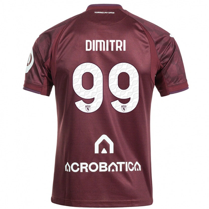 Danxen Pánské Matteo Dimitri #99 Kaštanově Bílá Domů Hráčské Dresy 2024/25 Dres