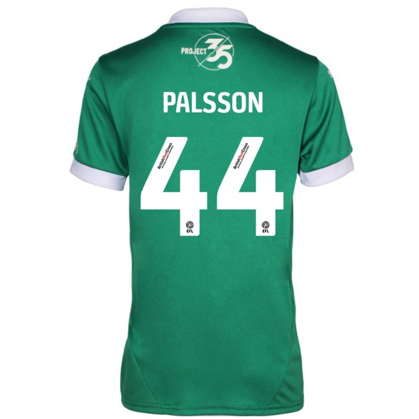 Danxen Pánské Victor Pálsson #44 Zelená Bílá Domů Hráčské Dresy 2024/25 Dres