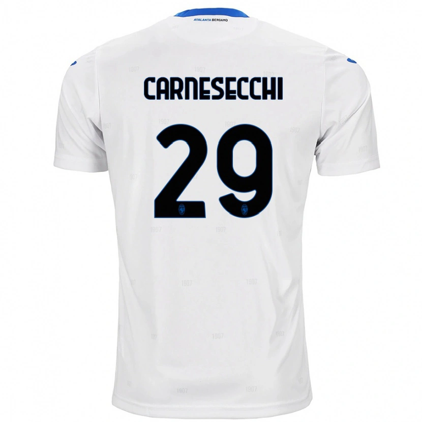 Danxen Pánské Marco Carnesecchi #29 Bílý Daleko Hráčské Dresy 2024/25 Dres