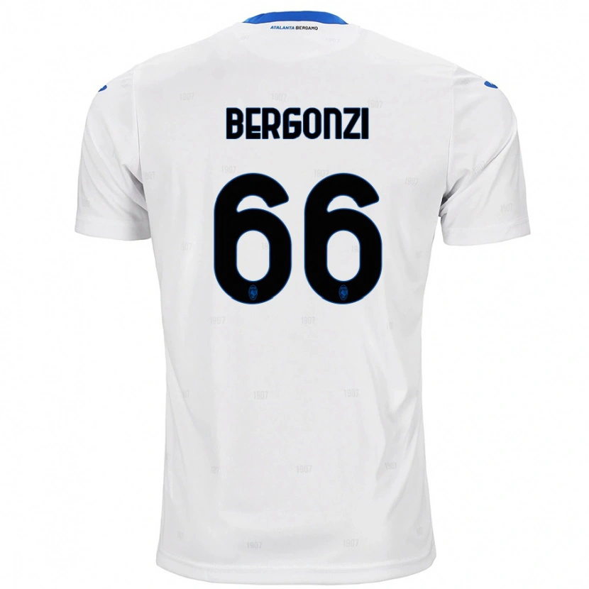 Danxen Pánské Federico Bergonzi #66 Bílý Daleko Hráčské Dresy 2024/25 Dres