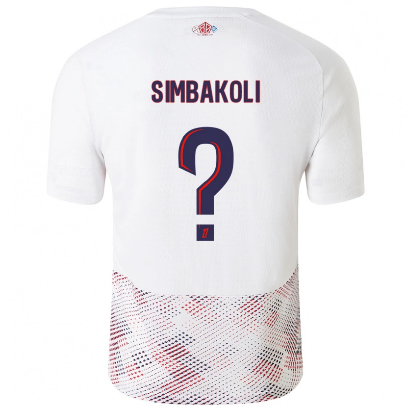 Danxen Pánské Mamadou Simbakoli #0 Bílá Královská Modrá Daleko Hráčské Dresy 2024/25 Dres