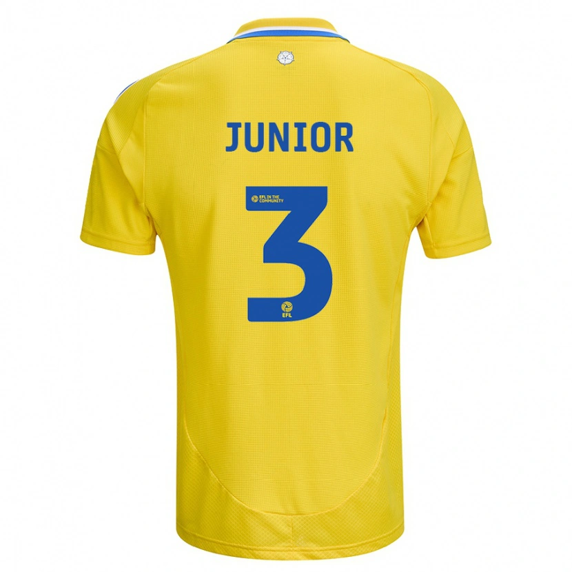 Danxen Pánské Junior Firpo #3 Žlutá Modrá Daleko Hráčské Dresy 2024/25 Dres