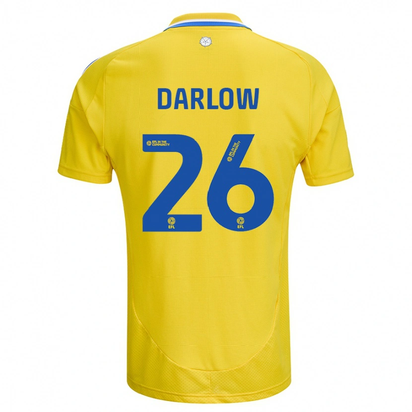 Danxen Pánské Karl Darlow #26 Žlutá Modrá Daleko Hráčské Dresy 2024/25 Dres