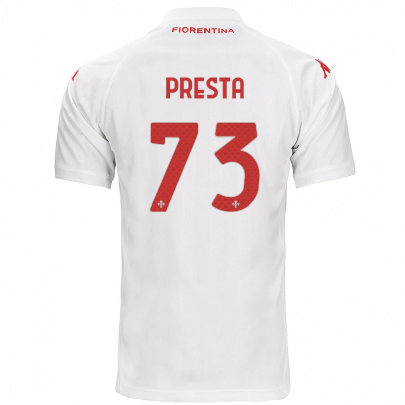 Danxen Pánské Francesco Presta #73 Bílý Daleko Hráčské Dresy 2024/25 Dres