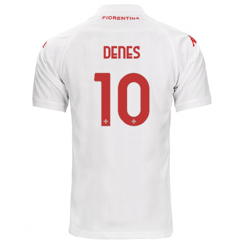 Danxen Pánské Adrián Dénes #10 Bílý Daleko Hráčské Dresy 2024/25 Dres