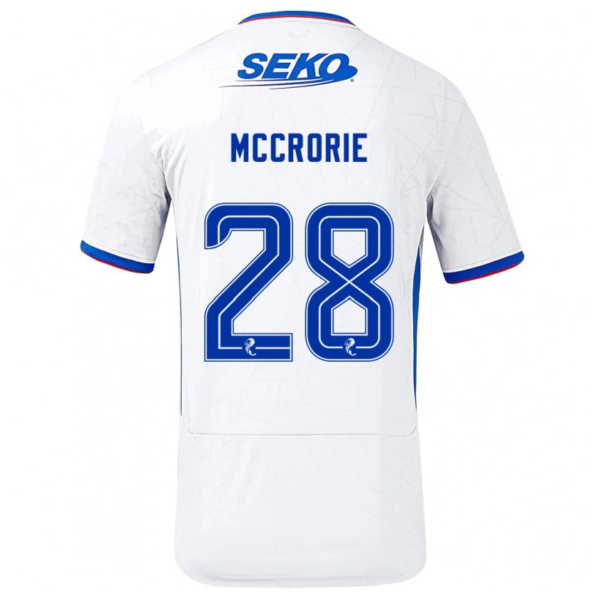 Danxen Pánské Robby Mccrorie #28 Bílá Modrá Daleko Hráčské Dresy 2024/25 Dres