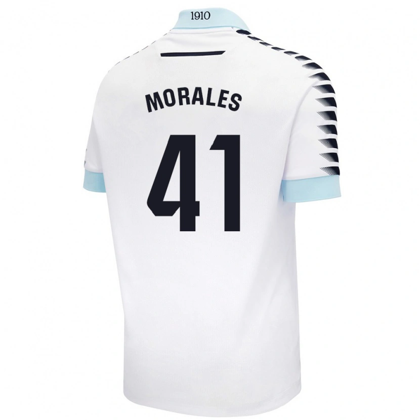 Danxen Pánské Luis Morales #41 Bílá Modrá Daleko Hráčské Dresy 2024/25 Dres