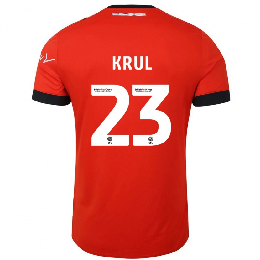 Danxen Dámské Tim Krul #23 Oranžově Černá Domů Hráčské Dresy 2024/25 Dres