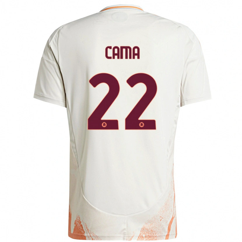 Danxen Dámské Cristian Cama #22 Krémová Bílá Oranžová Daleko Hráčské Dresy 2024/25 Dres