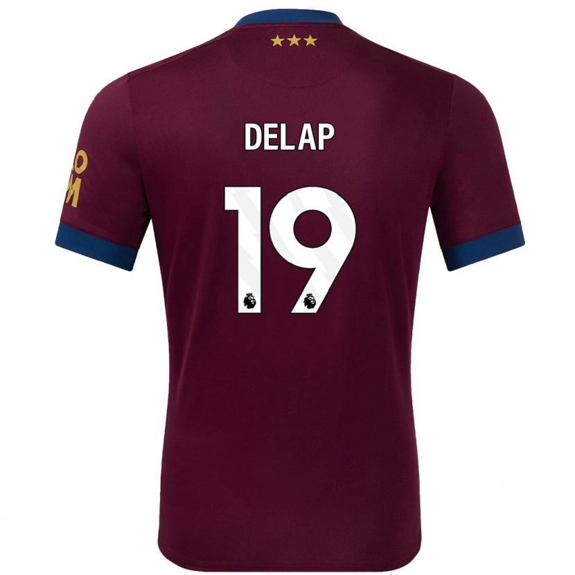 Danxen Dámské Liam Delap #19 Hnědý Daleko Hráčské Dresy 2024/25 Dres