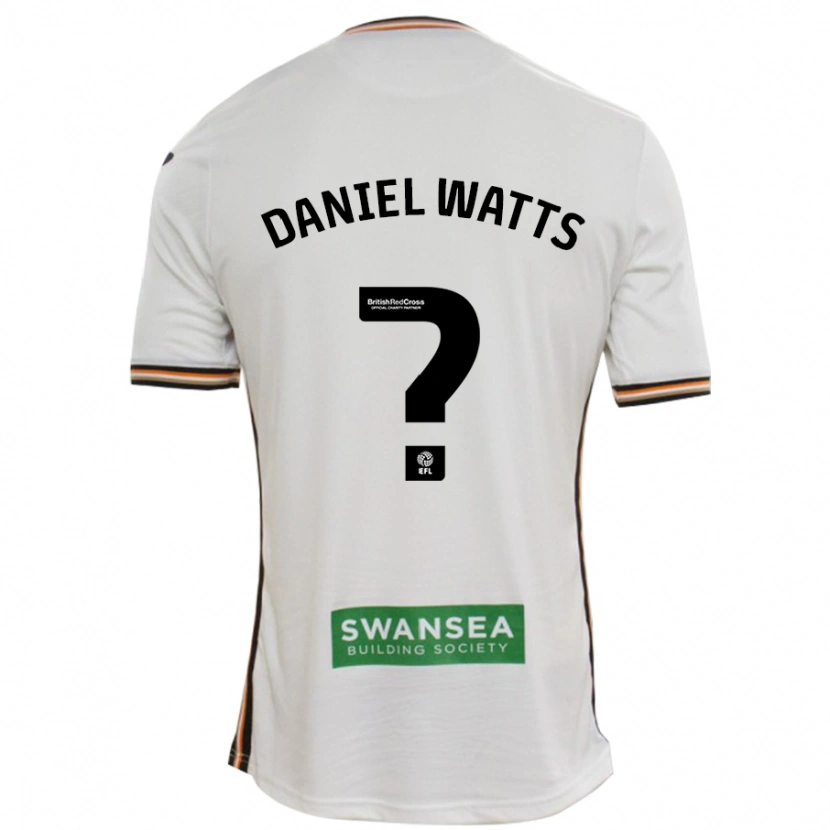 Danxen Dětské Daniel Watts #0 Bílý Domů Hráčské Dresy 2024/25 Dres