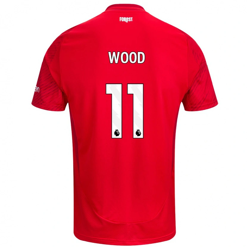 Danxen Dětské Chris Wood #11 Červená Bílá Domů Hráčské Dresy 2024/25 Dres