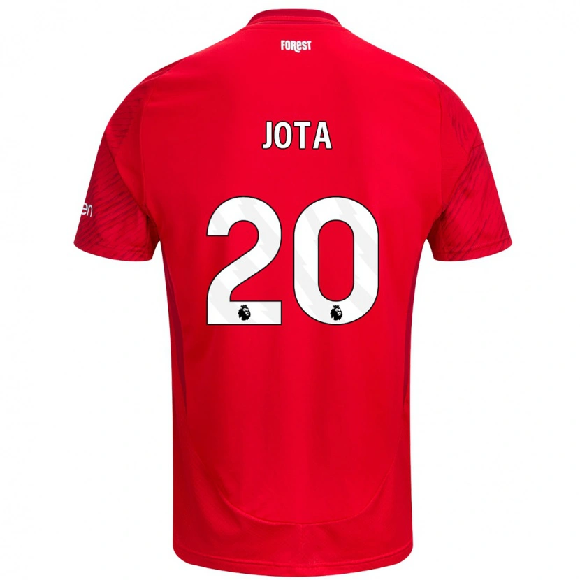 Danxen Dětské Jota Silva #20 Červená Bílá Domů Hráčské Dresy 2024/25 Dres