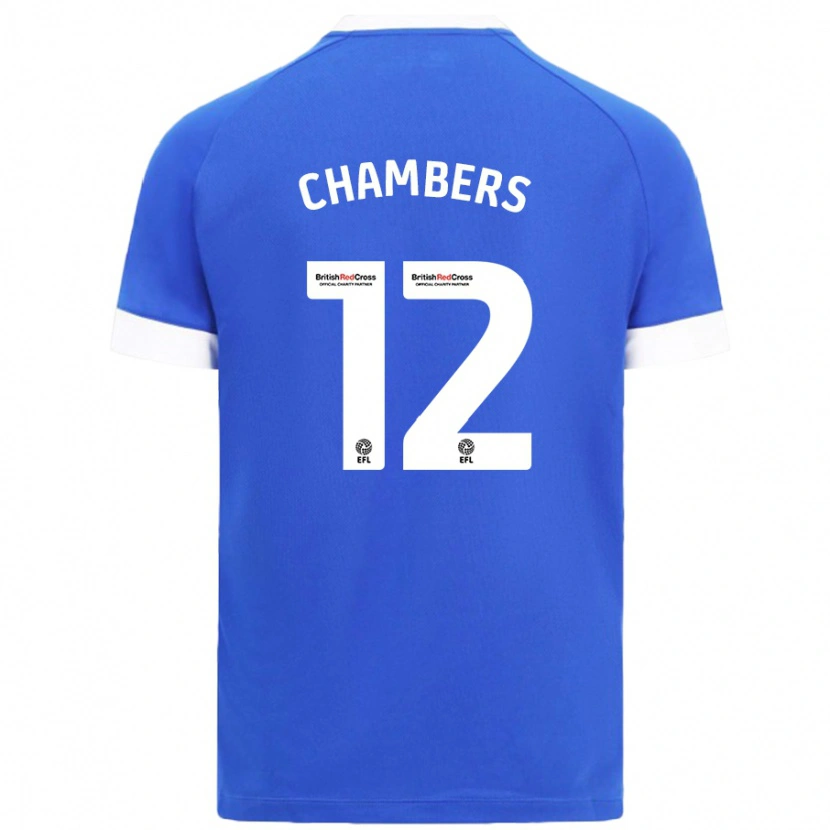 Danxen Dětské Calum Chambers #12 Nebesky Modrá Domů Hráčské Dresy 2024/25 Dres