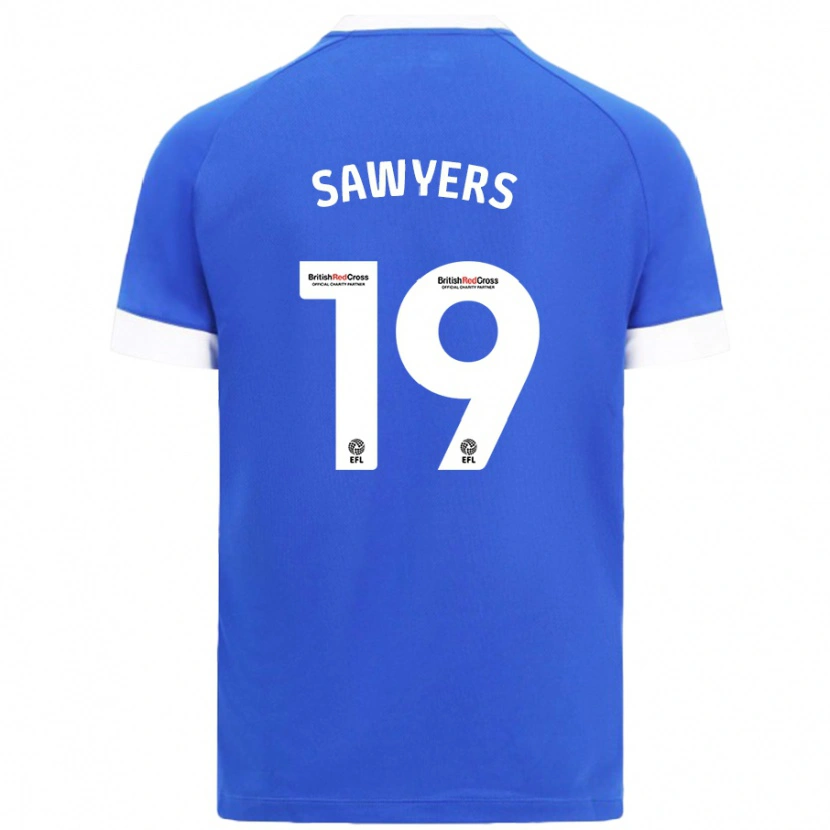 Danxen Dětské Romaine Sawyers #19 Nebesky Modrá Domů Hráčské Dresy 2024/25 Dres