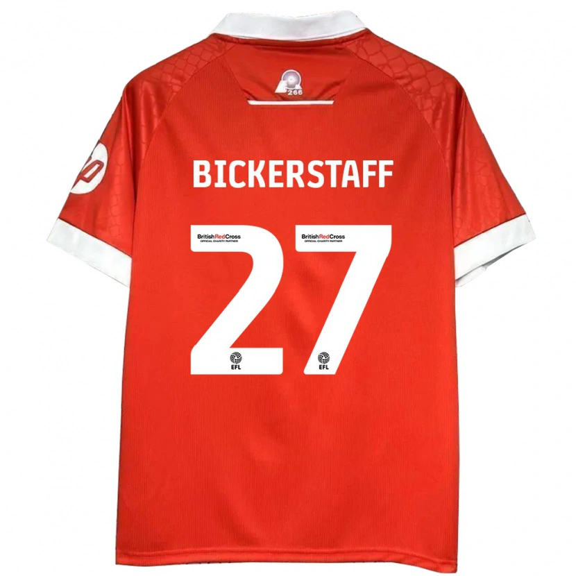 Danxen Dětské Jake Bickerstaff #27 Červená Bílá Domů Hráčské Dresy 2024/25 Dres