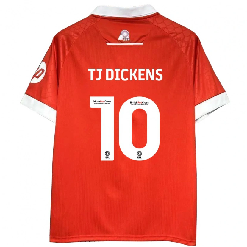 Danxen Dětské Tonicha Tj Dickens #10 Červená Bílá Domů Hráčské Dresy 2024/25 Dres