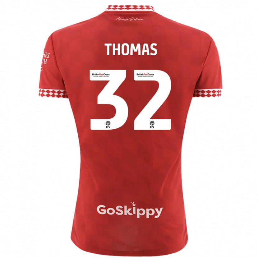 Danxen Dětské Lewis Thomas #32 Červený Domů Hráčské Dresy 2024/25 Dres