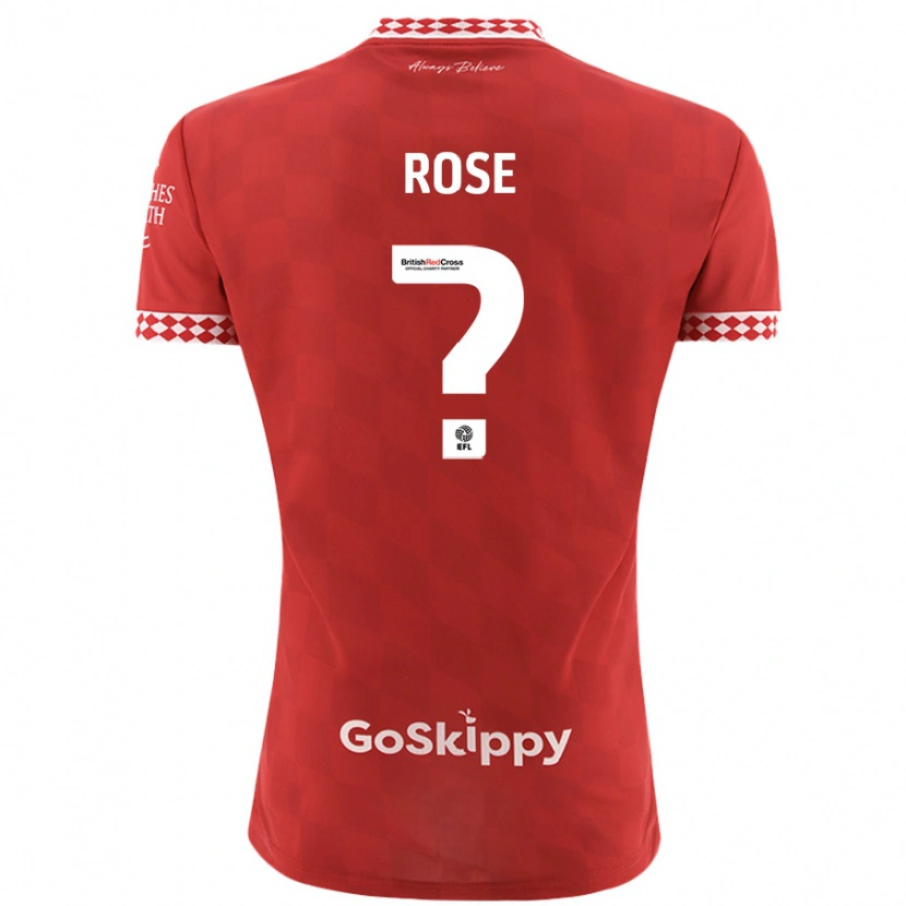 Danxen Dětské Marley Rose #0 Červený Domů Hráčské Dresy 2024/25 Dres