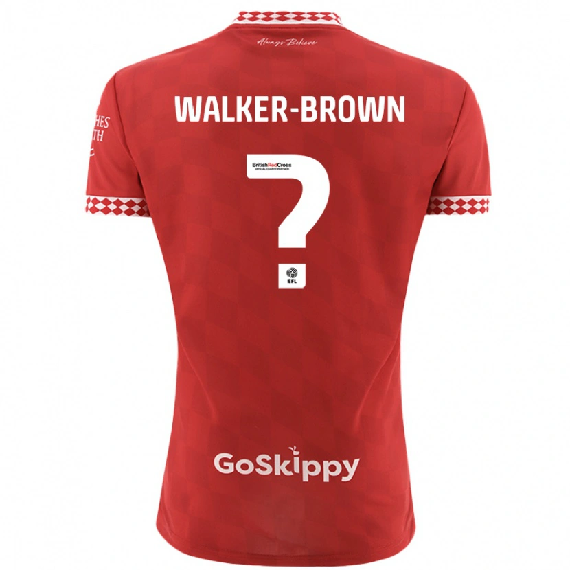 Danxen Dětské Rushon Walker-Brown #0 Červený Domů Hráčské Dresy 2024/25 Dres