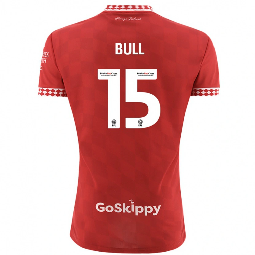 Danxen Dětské Jasmine Bull #15 Červený Domů Hráčské Dresy 2024/25 Dres