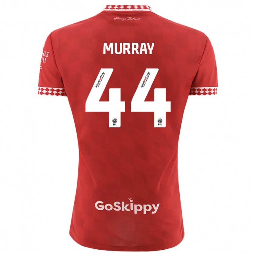 Danxen Dětské Satara Murray #44 Červený Domů Hráčské Dresy 2024/25 Dres