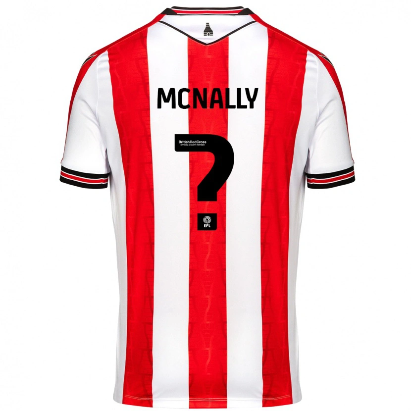 Danxen Dětské Tommy Mcnally #0 Červená Bílá Domů Hráčské Dresy 2024/25 Dres