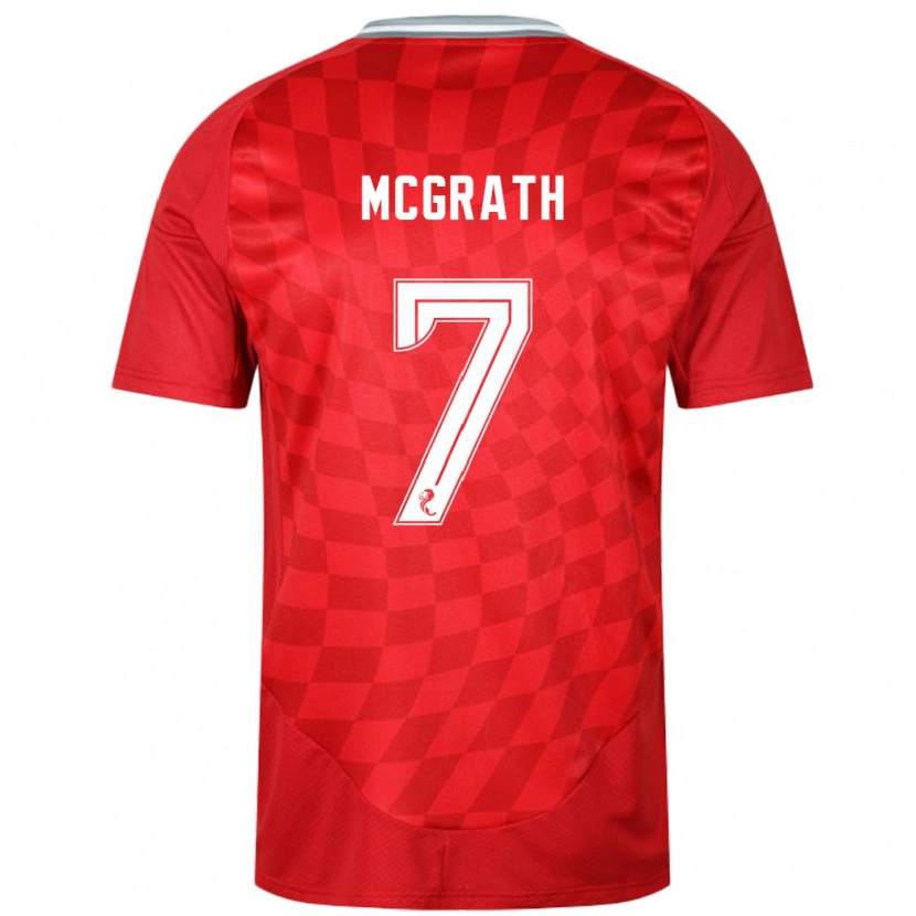 Danxen Dětské Jamie Mcgrath #7 Červený Domů Hráčské Dresy 2024/25 Dres