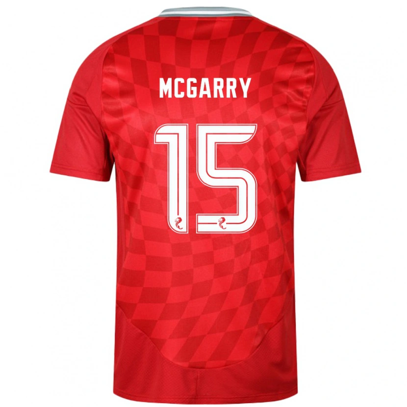 Danxen Dětské James Mcgarry #15 Červený Domů Hráčské Dresy 2024/25 Dres