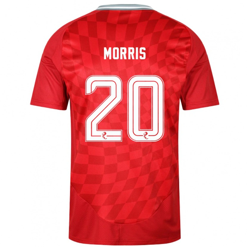 Danxen Dětské Shayden Morris #20 Červený Domů Hráčské Dresy 2024/25 Dres