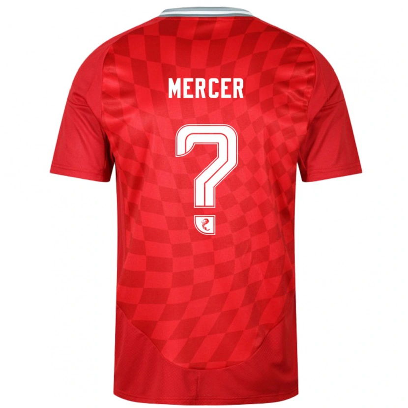 Danxen Dětské Jamie Mercer #0 Červený Domů Hráčské Dresy 2024/25 Dres