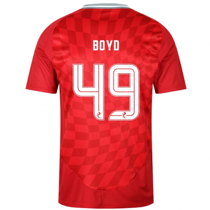 Danxen Dětské Fletcher Boyd #49 Červený Domů Hráčské Dresy 2024/25 Dres