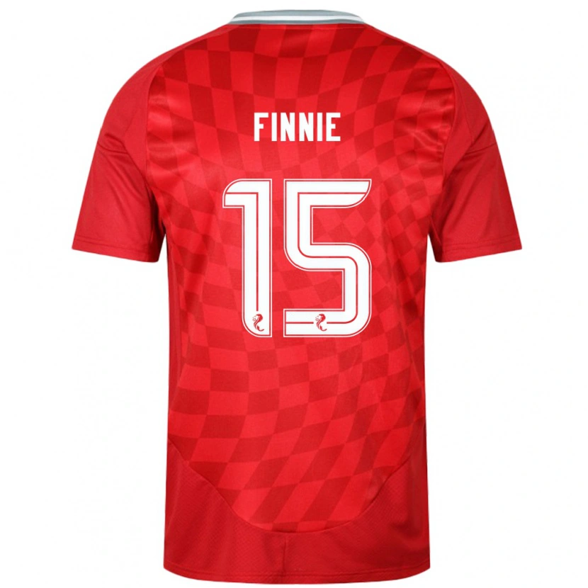 Danxen Dětské Maddison Finnie #15 Červený Domů Hráčské Dresy 2024/25 Dres