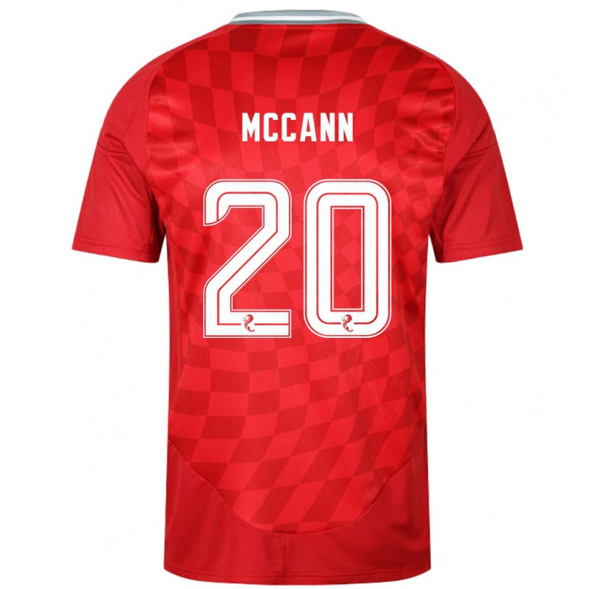 Danxen Dětské Annalisa Mccann #20 Červený Domů Hráčské Dresy 2024/25 Dres