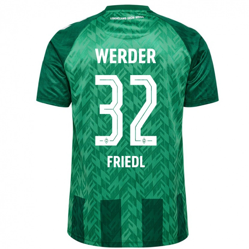 Danxen Dětské Marco Friedl #32 Zelený Domů Hráčské Dresy 2024/25 Dres