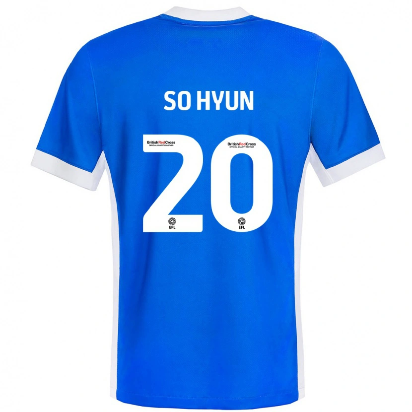 Danxen Dětské Cho So-Hyun #20 Modrá Bílá Domů Hráčské Dresy 2024/25 Dres