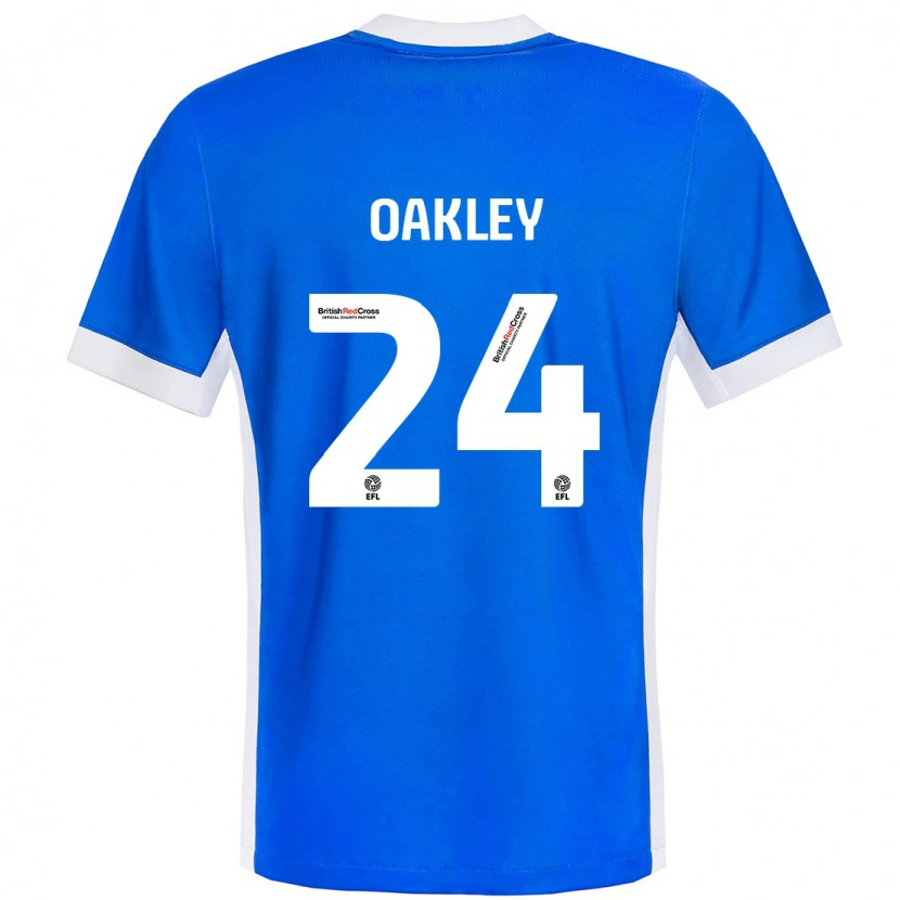 Danxen Dětské Marcel Oakley #24 Modrá Bílá Domů Hráčské Dresy 2024/25 Dres