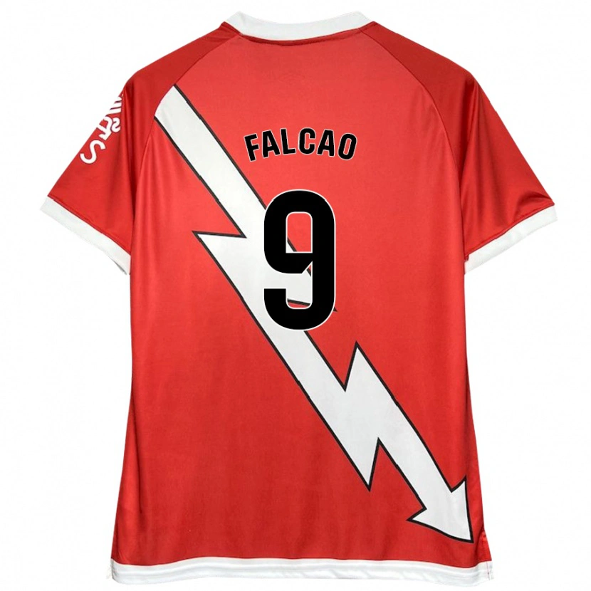 Danxen Dětské Radamel Falcao #9 Bílá Červená Domů Hráčské Dresy 2024/25 Dres