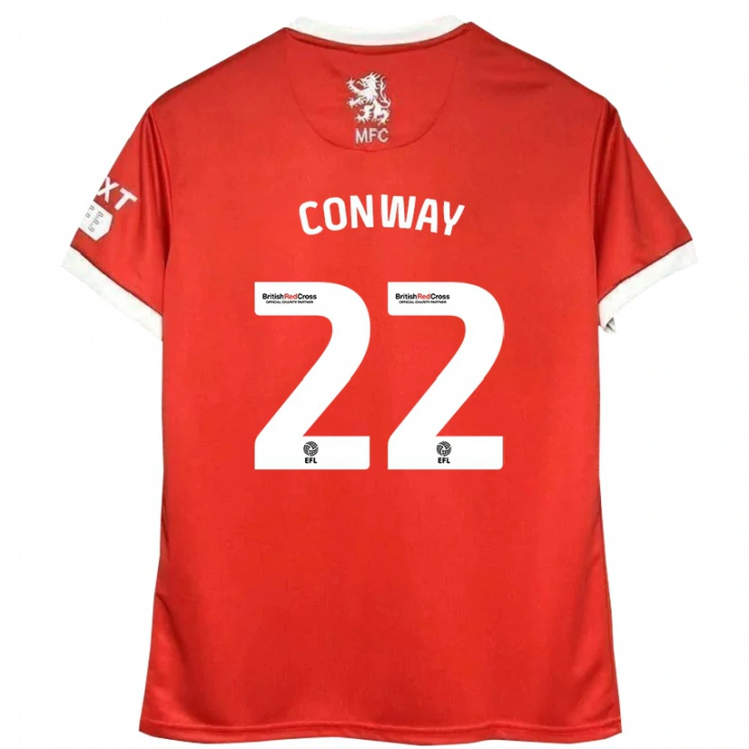 Danxen Dětské Tommy Conway #22 Červená Bílá Domů Hráčské Dresy 2024/25 Dres