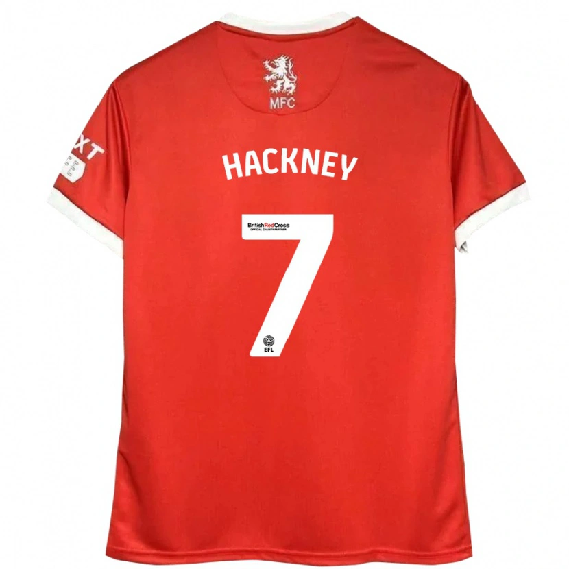 Danxen Dětské Hayden Hackney #7 Červená Bílá Domů Hráčské Dresy 2024/25 Dres