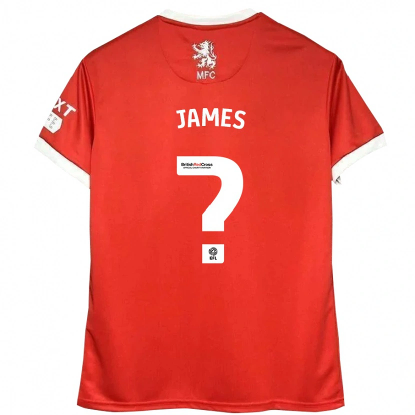 Danxen Dětské Daniel James #0 Červená Bílá Domů Hráčské Dresy 2024/25 Dres