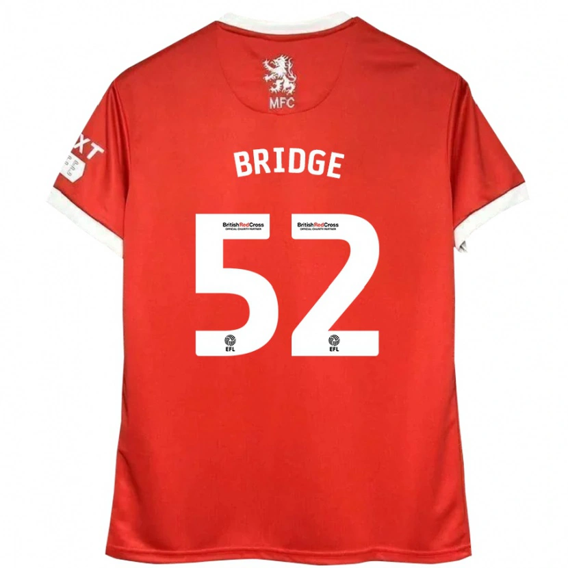 Danxen Dětské Aj Bridge #52 Červená Bílá Domů Hráčské Dresy 2024/25 Dres