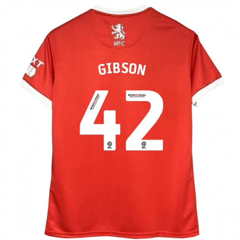 Danxen Dětské Joseph Gibson #42 Červená Bílá Domů Hráčské Dresy 2024/25 Dres