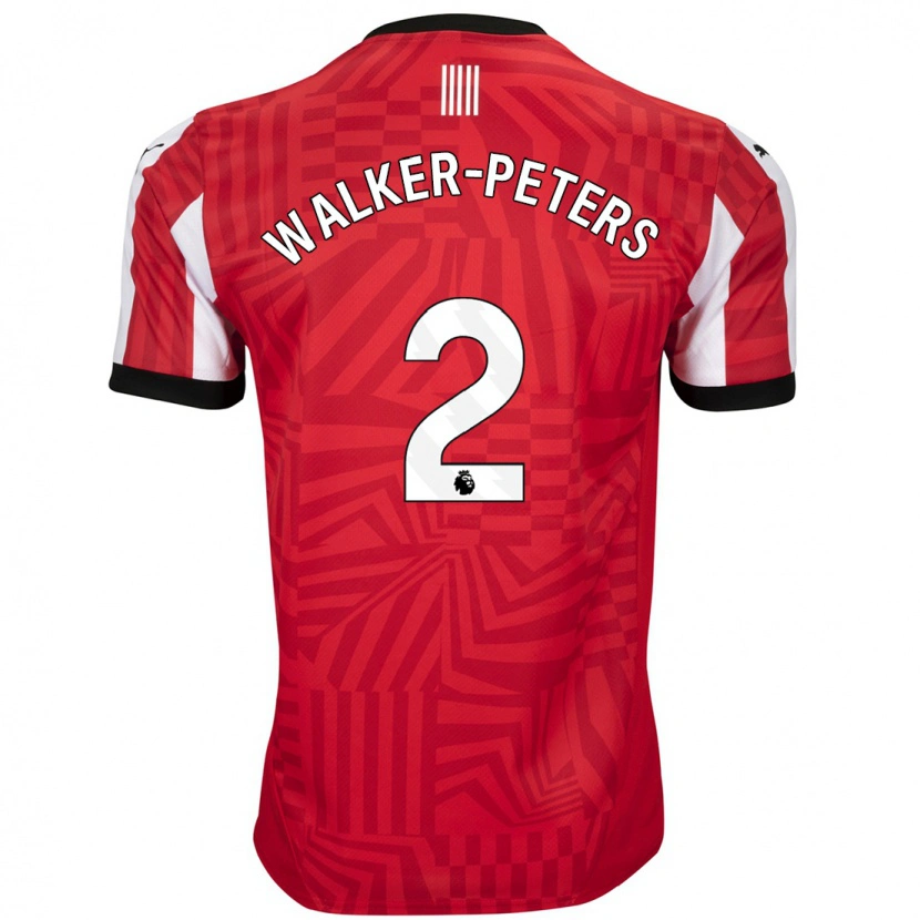 Danxen Dětské Kyle Walker-Peters #2 Červená Bílá Domů Hráčské Dresy 2024/25 Dres