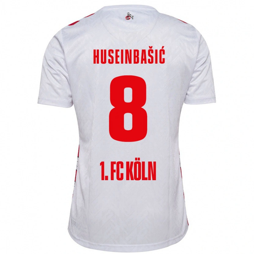 Danxen Dětské Denis Huseinbasic #8 Bílá Červená Domů Hráčské Dresy 2024/25 Dres